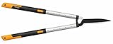 Fiskars SmartFit Tijeras cortasetos telescópicas HS86, 68 - 93 cm, Negro/Naranja, 1013565