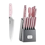 hecef Cuchillos Cocina Profesional 14 pzas | Juego de cuchillos de cocina y soporte |...