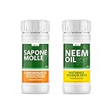 CLOSTER Set Jabón Potasico y Aceite de Neem para Plantas 2x250ML - Insecticida Natural...