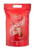 Lindt LINDOR bombones chocolate con leche - Aproximadamente 80 bolas, 1kg - bombón de...