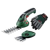 Bosch Home and Garden set de tijeras cortacésped a batería Isio (3,6 V, longitud de...