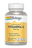 SOLARAY Vitamin C 1000mg | Con Escaramujo Y Acerola | Acción Retardada| Sin Gluten | Apto...