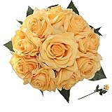 StarLifey Seda Flores Artificiales Rosa 10 Jefes de Seda Artificial Flores Falsas Tan...