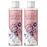 MonteNativo Agua de Rosas Natural 2x200ml – Hidrolato de Rosas 100% Puro Doble Destilado...