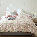 GETIYA Elegante ropa de cama para mujeres y niñas, 135 x 200 cm, algodón, diseño de...