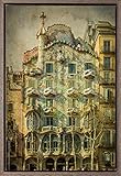 TEXFOTO Cuadro Enmarcado - Casa Batlló de Antonio Gaudí en Barcelona - Fotografía...