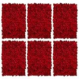 BLOSMON Paneles Florales de Pared Telón de Fondo Floral Artificial Rojo para Fiesta de...