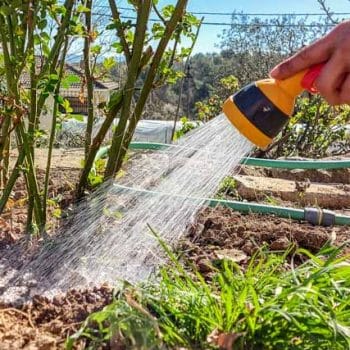 manguera de riego para el jardín